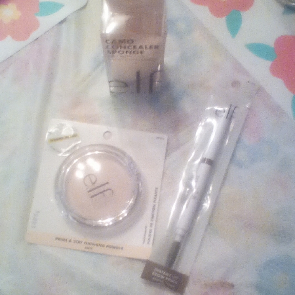 ELF Makeup Set with Sponge, Powder, and Brush